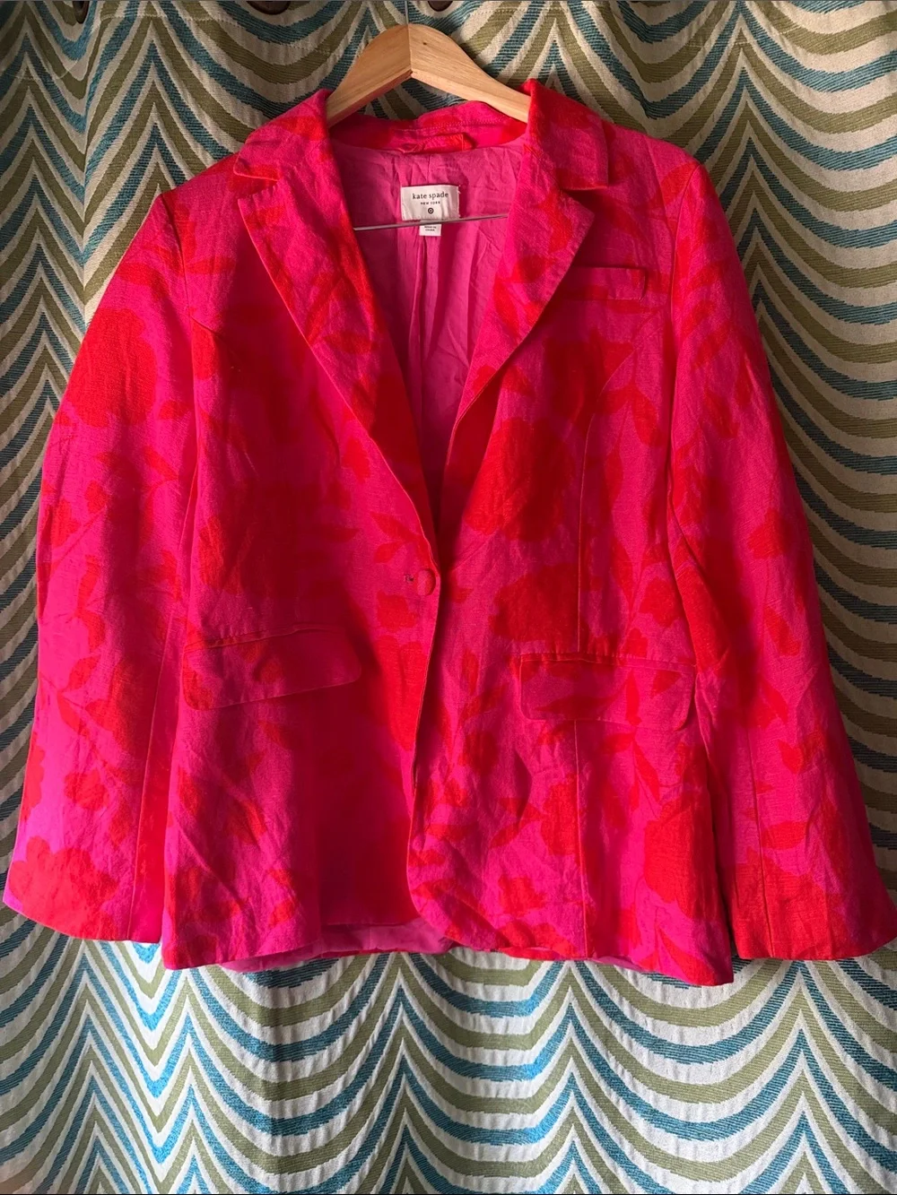 kate spade for Target Pink and Red Floral Blazer